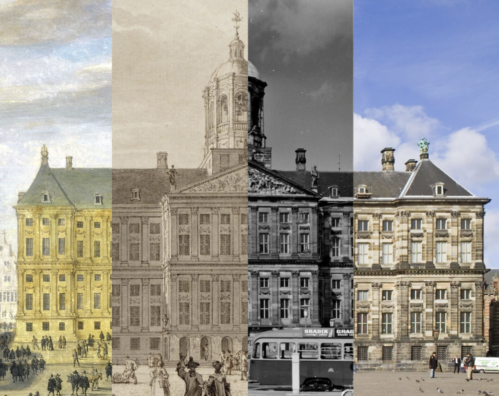 Compilatie van afbeeldingen van het Paleis op de Dam