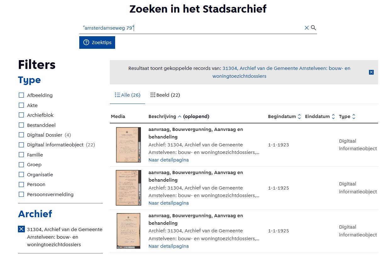 zoeken op adres
